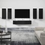 Set de muebles para TV 6 piezas madera contrachapada negro von , TV-Möbel - Ref: Foro24-3114343, Preis: 252,77 €, Rabatt: -5%%