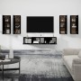 Set de muebles para TV 6 piezas madera contrachapada negro von , TV-Möbel - Ref: Foro24-3114343, Preis: 252,77 €, Rabatt: -5%%