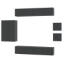 Set de muebles para TV 8 piezas madera contrachapada negro von , TV-Möbel - Ref: Foro24-3114487, Preis: 301,34 €, Rabatt: -5%%