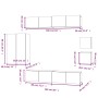 Set de muebles para TV 8 piezas madera contrachapada negro von , TV-Möbel - Ref: Foro24-3114487, Preis: 301,34 €, Rabatt: -5%%