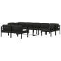 Set muebles de jardín 10 pzas y cojines aluminio gris antracita von , Gartensets - Ref: Foro24-3115927, Preis: 1,00 €, Rabatt: %