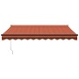 Toldo retráctil automático naranja y marrón 3x2,5 m by , Awnings - Ref: Foro24-3154516, Price: 273,79 €, Discount: %
