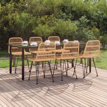 Juego de comedor de jardín 7 piezas ratán sintético von , Gartensets - Ref: Foro24-3157892, Preis: 694,50 €, Rabatt: %