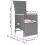 Set comedor jardín 9 pzas y cojines ratán sintético gris by , Garden sets - Ref: Foro24-3157560, Price: 1,00 €, Discount: %
