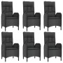 Set de comedor de jardín 9 pzas y cojines ratán sintético negro by , Garden sets - Ref: Foro24-3185196, Price: 1,00 €, Discou...