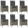 Set comedor jardín 9 pzas y cojines ratán sintético negro gris by , Garden sets - Ref: Foro24-3185206, Price: 1,00 €, Discoun...