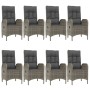 Set comedor jardín 9 pzas y cojines ratán sintético negro gris by , Garden sets - Ref: Foro24-3185204, Price: 1,00 €, Discoun...