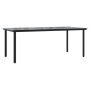 Juego de comedor de jardín 7 piezas ratán sintético negro by , Garden sets - Ref: Foro24-3157871, Price: 638,57 €, Discount: %