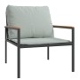 Juego muebles de jardín 3 pzas y cojines acero gris antracita by , Garden sets - Ref: Foro24-364110, Price: 341,90 €, Discoun...