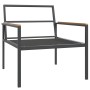 Juego muebles de jardín 3 pzas y cojines acero gris antracita by , Garden sets - Ref: Foro24-364110, Price: 341,90 €, Discoun...