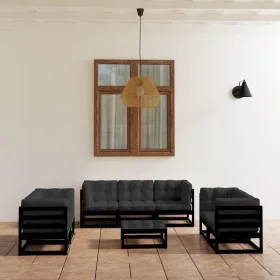 8-piece garden furniture set with solid pine wood cushions by vidaXL, Garden sets - Ref: Foro24-3076508, Price: 936,95 €, Dis...