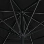 Sombrilla de jardín con palo de aluminio negra 500 cm by , Umbrellas - Ref: Foro24-47368, Price: 256,28 €, Discount: %
