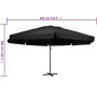 Sombrilla de jardín con palo de aluminio negra 500 cm by , Umbrellas - Ref: Foro24-47368, Price: 256,28 €, Discount: %