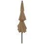 Sombrilla jardín de 3 niveles con palo de aluminio taupe 3,5 m by , Umbrellas - Ref: Foro24-313879, Price: 152,01 €, Discount: %
