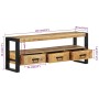 Mueble de TV madera maciza de mango 120x33x45 cm von , TV-Möbel - Ref: Foro24-351669, Preis: 228,12 €, Rabatt: %