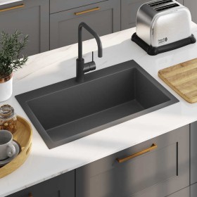 Fregadero hecho a mano acero inoxidable negro von , Sinkt - Ref: Foro24-51515, Preis: 152,01 €, Rabatt: %
