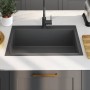 Fregadero hecho a mano acero inoxidable negro de , Fregaderos - Ref: Foro24-51515, Precio: 164,60 €, Descuento: %