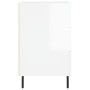 Mesita de noche madera de ingeniería blanco brillo 40x40x66 cm de , Mesitas de noche - Ref: Foro24-827678, Precio: 72,13 €