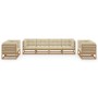 Garden furniture 8 pieces with cushions made of solid pine wood by vidaXL, Garden sets - Ref: Foro24-3076512, Price: 900,17 €...