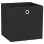 Cajas de almacenaje 10 uds tela no tejida negro 28x28x28 cm von , Aufbewahrungskörbe - Ref: Foro24-325189, Preis: 42,58 €, Ra...