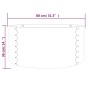 Jardinera de acero recubrimiento en polvo 80x80x36 cm plateado von , Töpfe und Pflanzgefäße - Ref: Foro24-318857, Preis: 44,3...