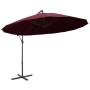 Sombrilla colgante con palo de aluminio burdeos 3 m de , Sombrillas - Ref: Foro24-47224, Precio: 152,21 €, Descuento: %