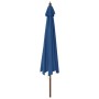 Sombrilla de jardín con poste de madera azul azure 400x273 cm von , Sonnenschirme - Ref: Foro24-363182, Preis: 147,84 €, Raba...
