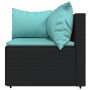 Juego de jardín con cojines 4 piezas ratán sintético negro von , Outdoor-Sofas - Ref: Foro24-319797, Preis: 279,32 €, Rabatt: %