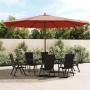 Sombrilla de jardín con poste de madera terracota 400x273 cm by , Umbrellas - Ref: Foro24-363180, Price: 119,90 €, Discount: %