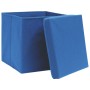 Cajas de almacenaje con tapas 4 uds azul 28x28x28 cm von , Aufbewahrungskörbe - Ref: Foro24-325196, Preis: 28,63 €, Rabatt: %