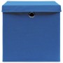 Cajas de almacenaje con tapas 4 uds azul 28x28x28 cm von , Aufbewahrungskörbe - Ref: Foro24-325196, Preis: 28,63 €, Rabatt: %