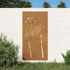 Adorno de pared de jardín acero corten diseño flores 105x55 cm von , Poster, Drucke und visuelle Kunst - Ref: Foro24-824486, ...