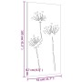 Adorno de pared de jardín acero corten diseño flores 105x55 cm by , Posters, prints and visual art - Ref: Foro24-824486, Pric...
