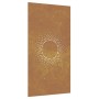 Adorno de pared de jardín acero corten diseño sol 105x55 cm by , Posters, prints and visual art - Ref: Foro24-824490, Price: ...