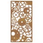Adorno de pared de jardín acero corten rueda dentada 105x55 cm by , Posters, prints and visual art - Ref: Foro24-824492, Pric...