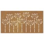 Adorno de pared de jardín acero corten diseño flores 105x55 cm von , Poster, Drucke und visuelle Kunst - Ref: Foro24-824499, ...