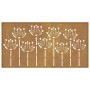 Adorno de pared de jardín acero corten diseño flores 105x55 cm von , Poster, Drucke und visuelle Kunst - Ref: Foro24-824499, ...