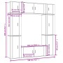 Set de muebles de TV 8 pzas madera contrachapada blanco brillo von , TV-Möbel - Ref: Foro24-3188640, Preis: 440,83 €, Rabatt:...