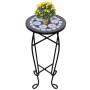 Mesa auxiliar para plantas mosaico negro y blanco von , Topfständer - Ref: Foro24-41129, Preis: 36,95 €, Rabatt: %