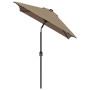 Sombrilla de jardín con palo de metal taupe 300x200 cm by , Umbrellas - Ref: Foro24-44502, Price: 66,01 €, Discount: %