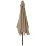 Sombrilla de jardín con palo de metal taupe 300x200 cm by , Umbrellas - Ref: Foro24-44502, Price: 66,01 €, Discount: %