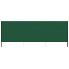Paravientos de playa de 3 paneles tela verde 400x80 cm by , Umbrellas - Ref: Foro24-47141, Price: 39,23 €, Discount: %