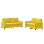 Juego de sofás con cojines 2 piezas terciopelo amarillo von , Sofas - Ref: Foro24-3201502, Preis: 449,24 €, Rabatt: -5%%