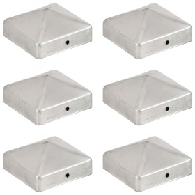 Tapas para postes de valla 6 uds metal galvanizado 71x71mm von , Zubehör für Tore und Zäune - Ref: Foro24-145489, Preis: 17,0...