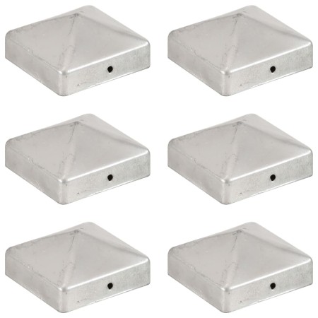Tapas para postes de valla 6 uds metal galvanizado 71x71mm von , Zubehör für Tore und Zäune - Ref: Foro24-145489, Preis: 17,0...