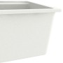 Fregadero de cocina con rebosadero granito blanco de , Fregaderos - Ref: Foro24-147064, Precio: 164,98 €, Descuento: %