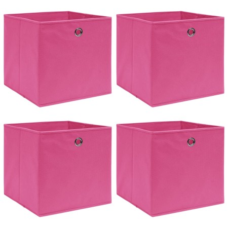 Cajas de almacenaje 4 uds tela rosa 32x32x32 cm von , Aufbewahrungskörbe - Ref: Foro24-288345, Preis: 25,18 €, Rabatt: %