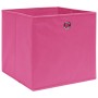 Cajas de almacenaje 4 uds tela rosa 32x32x32 cm von , Aufbewahrungskörbe - Ref: Foro24-288345, Preis: 25,18 €, Rabatt: %