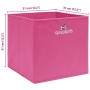 Cajas de almacenaje 4 uds tela rosa 32x32x32 cm von , Aufbewahrungskörbe - Ref: Foro24-288345, Preis: 25,18 €, Rabatt: %