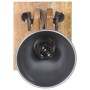 Lámpara de pared madera maciza de mango y hierro plateada E27 von , Wandleuchten - Ref: Foro24-320597, Preis: 32,39 €, Rabatt: %